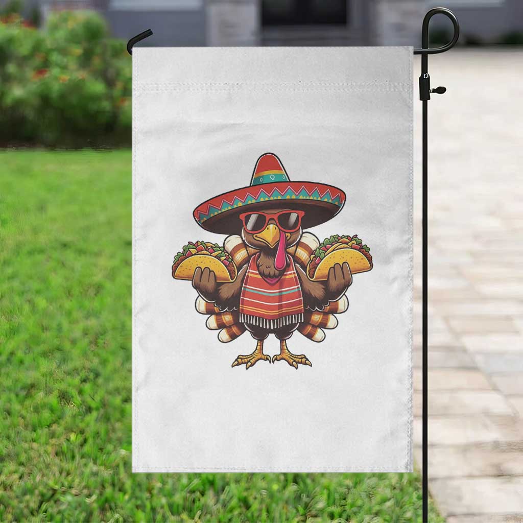 Funny Thanksgiving Turkey Garden Flag Taco Mexican Christmas - Wonder Print Shop