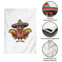 Funny Thanksgiving Turkey Garden Flag Taco Mexican Christmas - Wonder Print Shop