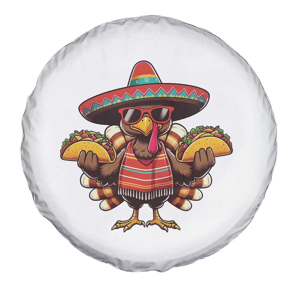 Funny Thanksgiving Turkey Spare Tire Cover Taco Mexican Christmas - Wonder Print Shop