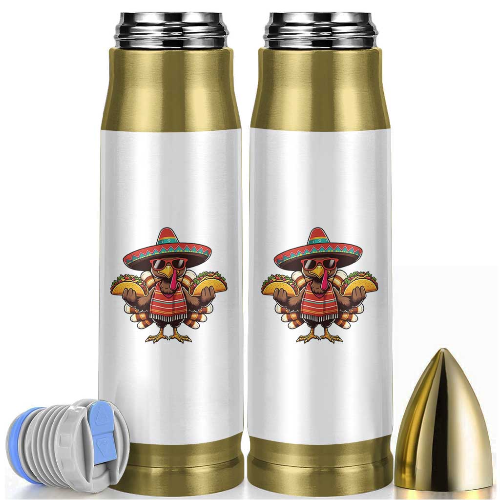 Funny Thanksgiving Turkey Bullet Tumbler Taco Mexican Christmas - Wonder Print Shop