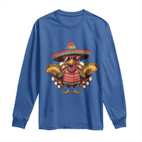 Funny Thanksgiving Turkey Long Sleeve Shirt Taco Mexican Christmas - Wonder Print Shop