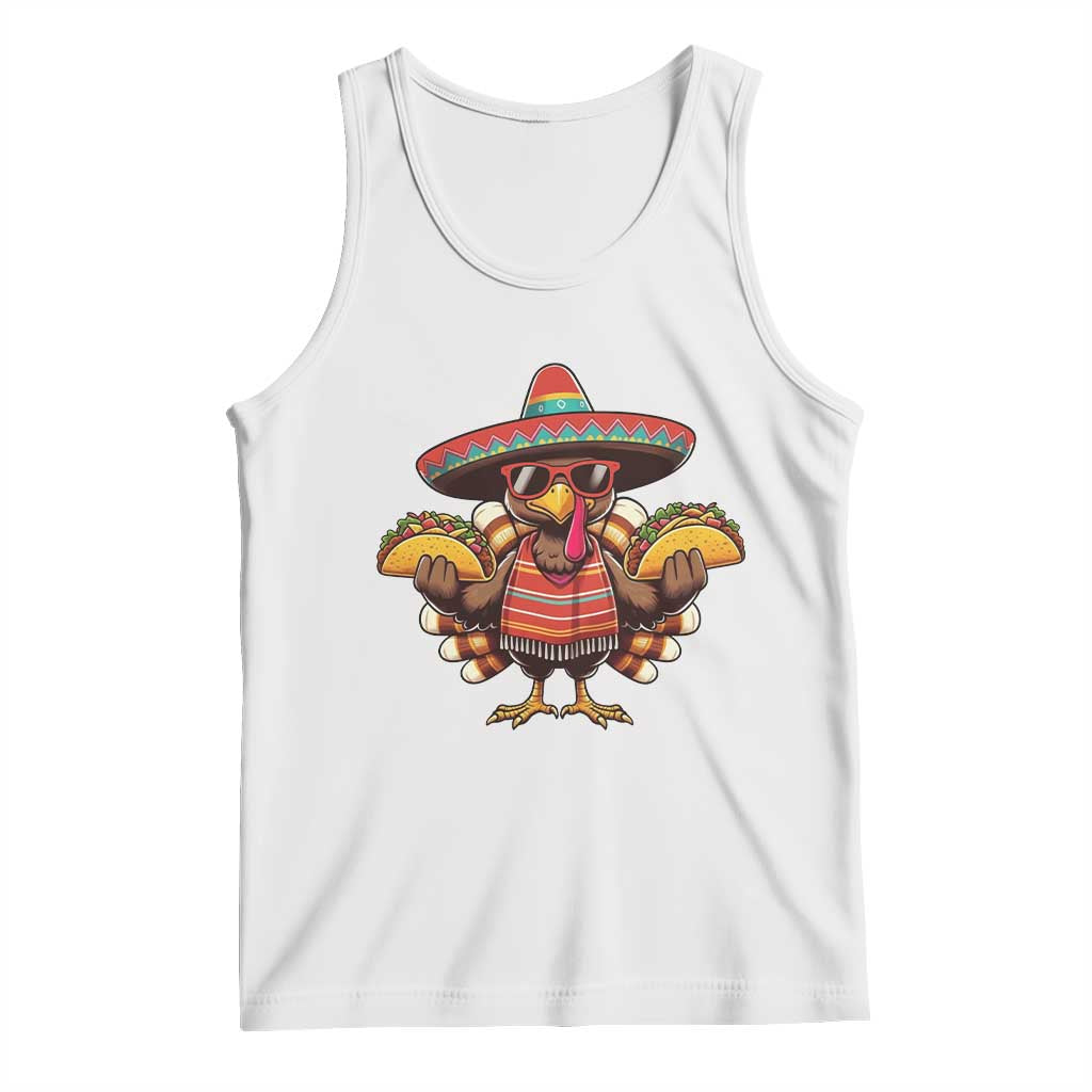 Funny Thanksgiving Turkey Tank Top Taco Mexican Christmas - Wonder Print Shop