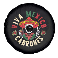 Viva Mexico Cabrones Spare Tire Cover Mexican Skull Christmas - Wonder Print Shop