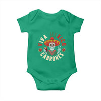 Viva Mexico Cabrones Baby Onesie Mexican Skull Christmas - Wonder Print Shop