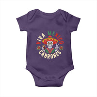 Viva Mexico Cabrones Baby Onesie Mexican Skull Christmas - Wonder Print Shop