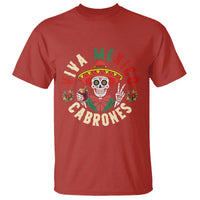 Viva Mexico Cabrones T Shirt Mexican Skull Christmas - Wonder Print Shop