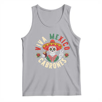 Viva Mexico Cabrones Tank Top Mexican Skull Christmas - Wonder Print Shop
