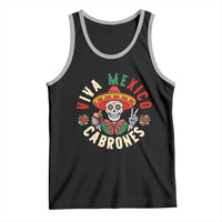 Viva Mexico Cabrones Tank Top Mexican Skull Christmas - Wonder Print Shop