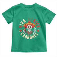Viva Mexico Cabrones Toddler T Shirt Mexican Skull Christmas - Wonder Print Shop