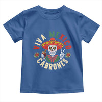 Viva Mexico Cabrones Toddler T Shirt Mexican Skull Christmas - Wonder Print Shop