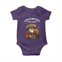 Funny Santa Taco Mexican Baby Onesie Life Is Better With Tacos - Wonder Print Shop