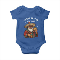 Funny Santa Taco Mexican Baby Onesie Life Is Better With Tacos - Wonder Print Shop