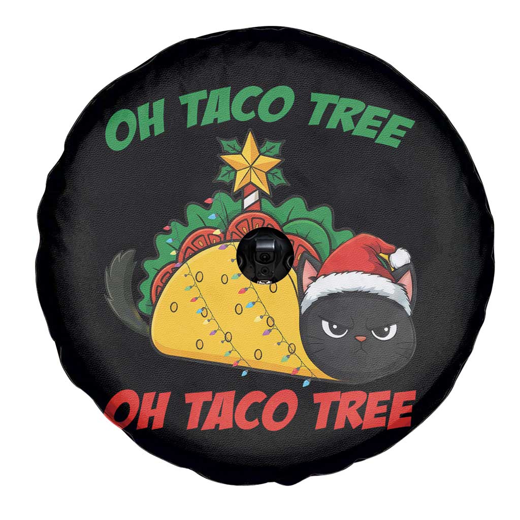 Funny Taco Cat Tree Christmas Spare Tire Cover - Wonder Print Shop