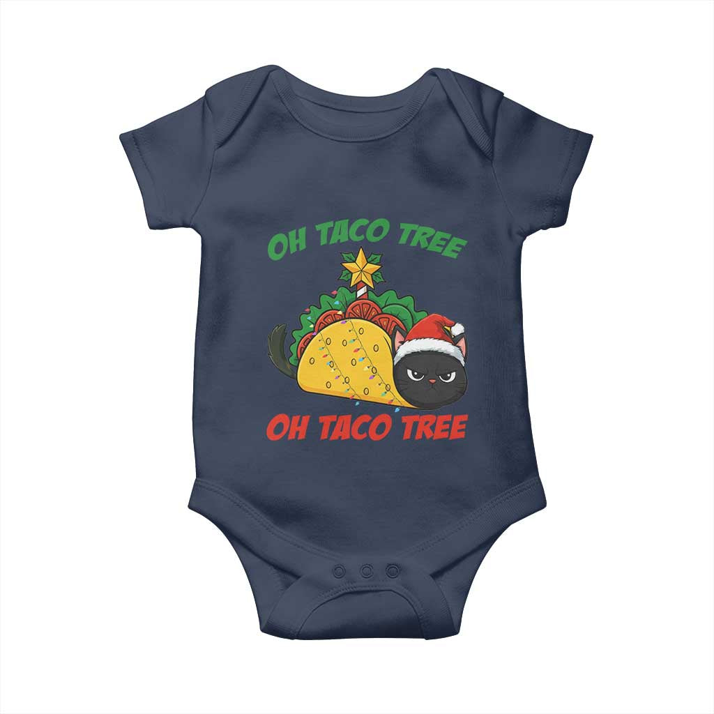 Funny Taco Cat Tree Christmas Baby Onesie - Wonder Print Shop