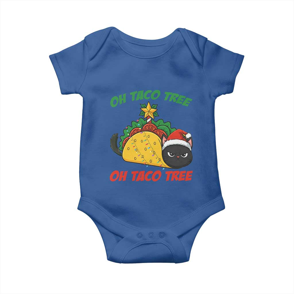 Funny Taco Cat Tree Christmas Baby Onesie - Wonder Print Shop