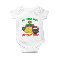 Funny Taco Cat Tree Christmas Baby Onesie - Wonder Print Shop