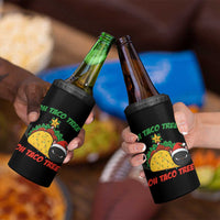 Funny Taco Cat Tree Christmas 4 in 1 Can Cooler Tumbler - Wonder Print Shop