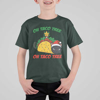 Funny Taco Cat Tree Christmas T Shirt For Kid - Wonder Print Shop
