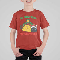 Funny Taco Cat Tree Christmas T Shirt For Kid - Wonder Print Shop