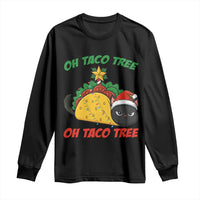 Funny Taco Cat Tree Christmas Long Sleeve Shirt - Wonder Print Shop