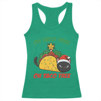 Funny Taco Cat Tree Christmas Racerback Tank Top - Wonder Print Shop