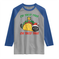 Funny Taco Cat Tree Christmas Raglan Shirt - Wonder Print Shop