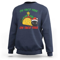 Funny Taco Cat Tree Christmas Sweatshirt - Wonder Print Shop