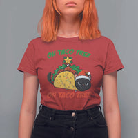 Funny Taco Cat Tree Christmas T Shirt For Women - Wonder Print Shop