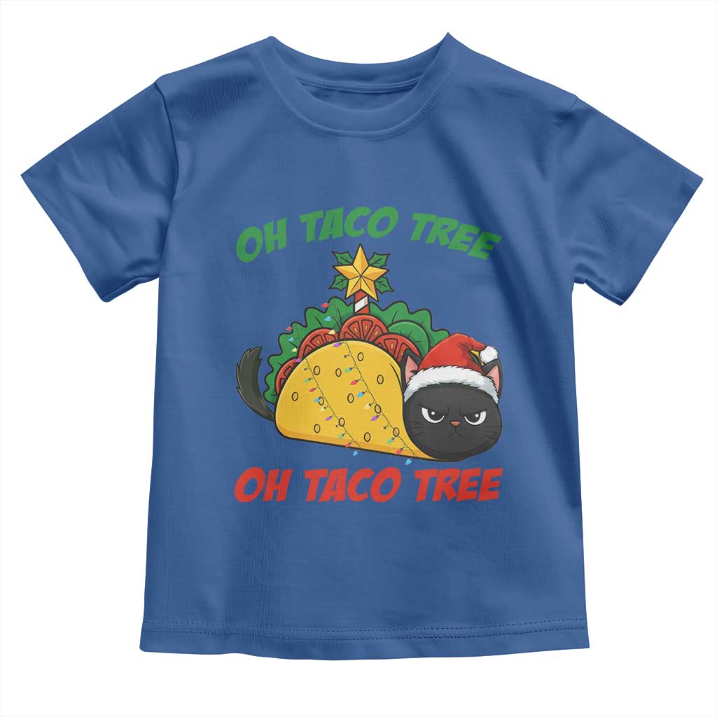 Funny Taco Cat Tree Christmas Toddler T Shirt - Wonder Print Shop
