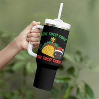 Funny Taco Cat Tree Christmas Tumbler With Handle - Wonder Print Shop