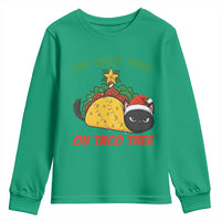 Funny Taco Cat Tree Christmas Youth Sweatshirt - Wonder Print Shop