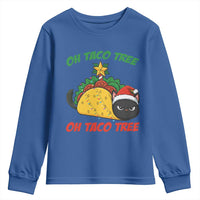 Funny Taco Cat Tree Christmas Youth Sweatshirt - Wonder Print Shop