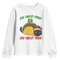 Funny Taco Cat Tree Christmas Youth Sweatshirt - Wonder Print Shop