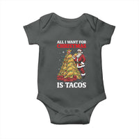 Funny Santa Taco Baby Onesie All I Want For Christmas Is Taco - Wonder Print Shop