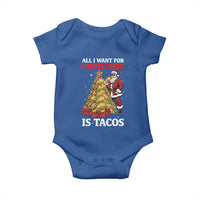 Funny Santa Taco Baby Onesie All I Want For Christmas Is Taco - Wonder Print Shop