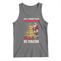 Funny Santa Taco Tank Top All I Want For Christmas Is Taco - Wonder Print Shop
