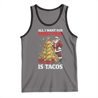 Funny Santa Taco Tank Top All I Want For Christmas Is Taco - Wonder Print Shop