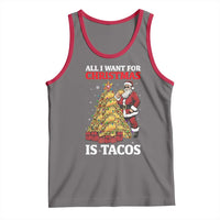Funny Santa Taco Tank Top All I Want For Christmas Is Taco - Wonder Print Shop