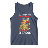 Funny Santa Taco Tank Top All I Want For Christmas Is Taco - Wonder Print Shop