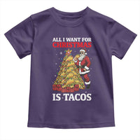 Funny Santa Taco Toddler T Shirt All I Want For Christmas Is Taco - Wonder Print Shop