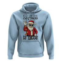 Funny Santa Taco Christmas Hoodie All I Want For Christmas Is Taco - Wonder Print Shop