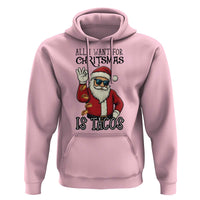 Funny Santa Taco Christmas Hoodie All I Want For Christmas Is Taco - Wonder Print Shop