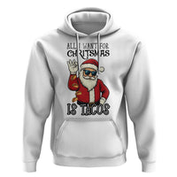 Funny Santa Taco Christmas Hoodie All I Want For Christmas Is Taco - Wonder Print Shop