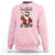 Funny Santa Taco Christmas Sweatshirt All I Want For Christmas Is Taco - Wonder Print Shop