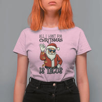 Funny Santa Taco Christmas T Shirt For Women All I Want For Christmas Is Taco - Wonder Print Shop