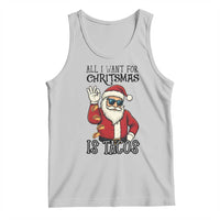 Funny Santa Taco Christmas Tank Top All I Want For Christmas Is Taco - Wonder Print Shop