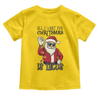Funny Santa Taco Christmas Toddler T Shirt All I Want For Christmas Is Taco - Wonder Print Shop