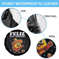 Funny Taco Mexican Christmas Spare Tire Cover Feliz Navi Mariachi - Wonder Print Shop