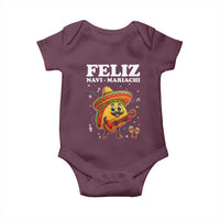 Funny Taco Mexican Christmas Baby Onesie Feliz Navi Mariachi - Wonder Print Shop
