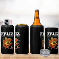 Funny Taco Mexican Christmas 4 in 1 Can Cooler Tumbler Feliz Navi Mariachi - Wonder Print Shop